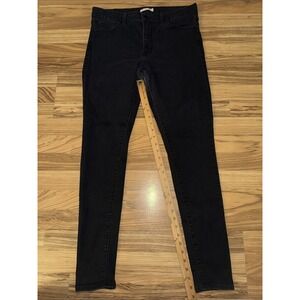 Levi's 720 Women's Jeans Black Size High Rise Super Skinny 32x 32 Denim